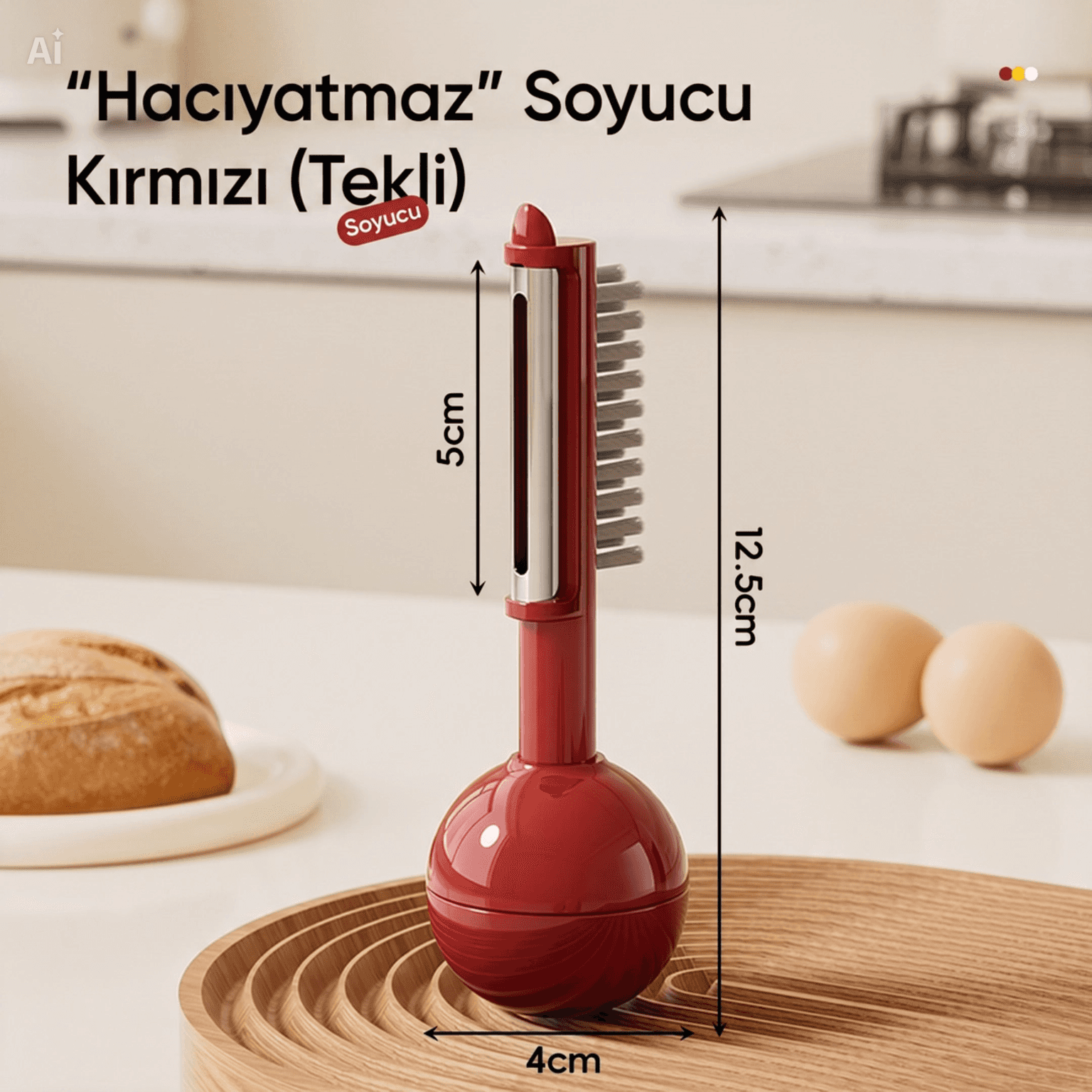 Buharlı Tarak: Nano-Mist Nemlendirme + 650nm Kırmızı Işık Terapisi + Saç Derisi Masajı